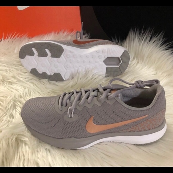 womens rose gold nike trainers